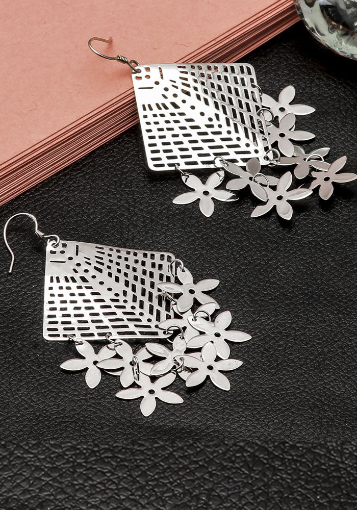 Silver Garden Dangler Earrings