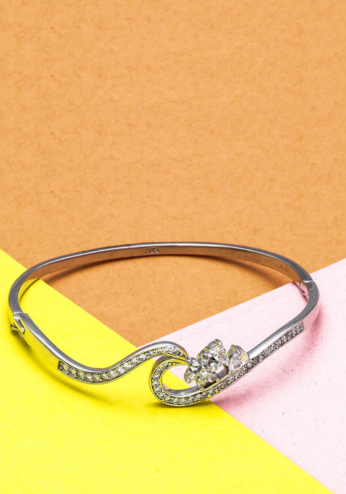 SILVER FINISH BANGLE